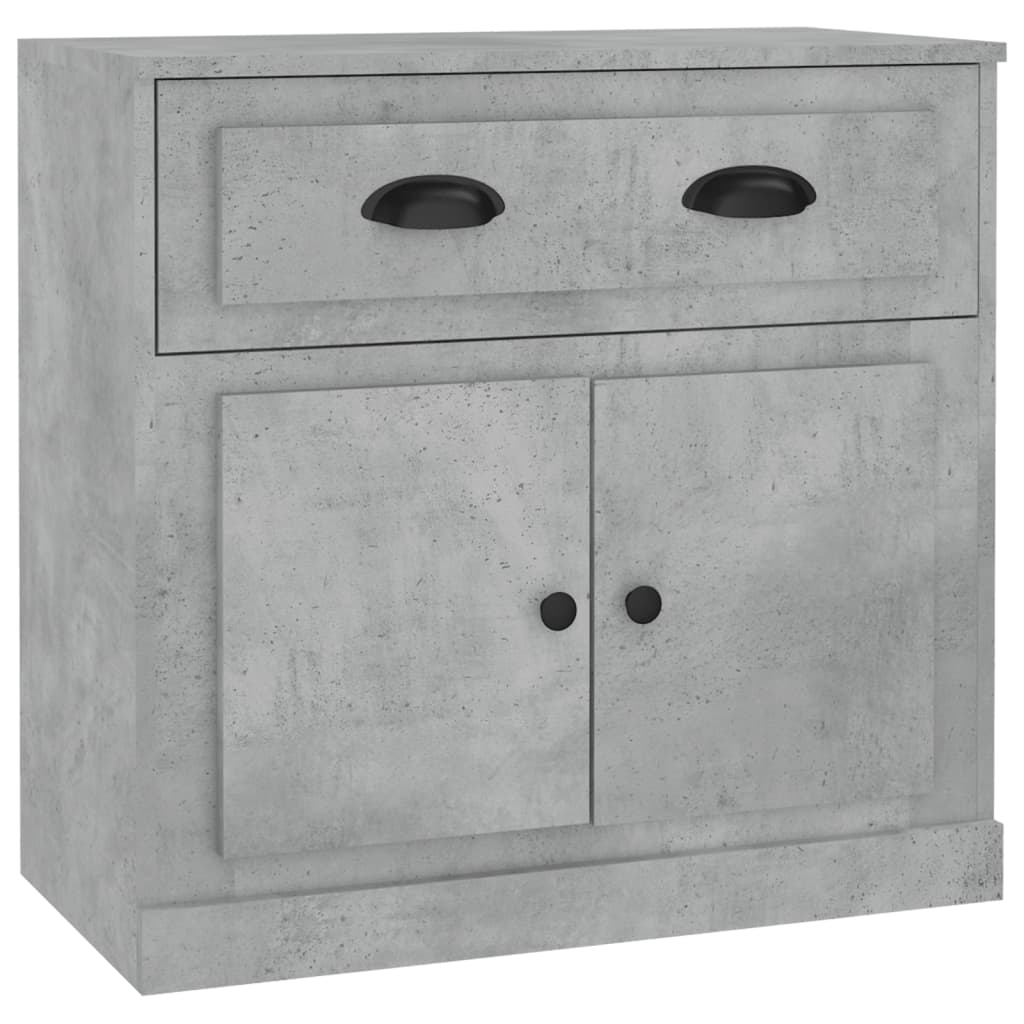 Dressoir 70X35,5X67,5 Cm Bewerkt Hout Betongrijs