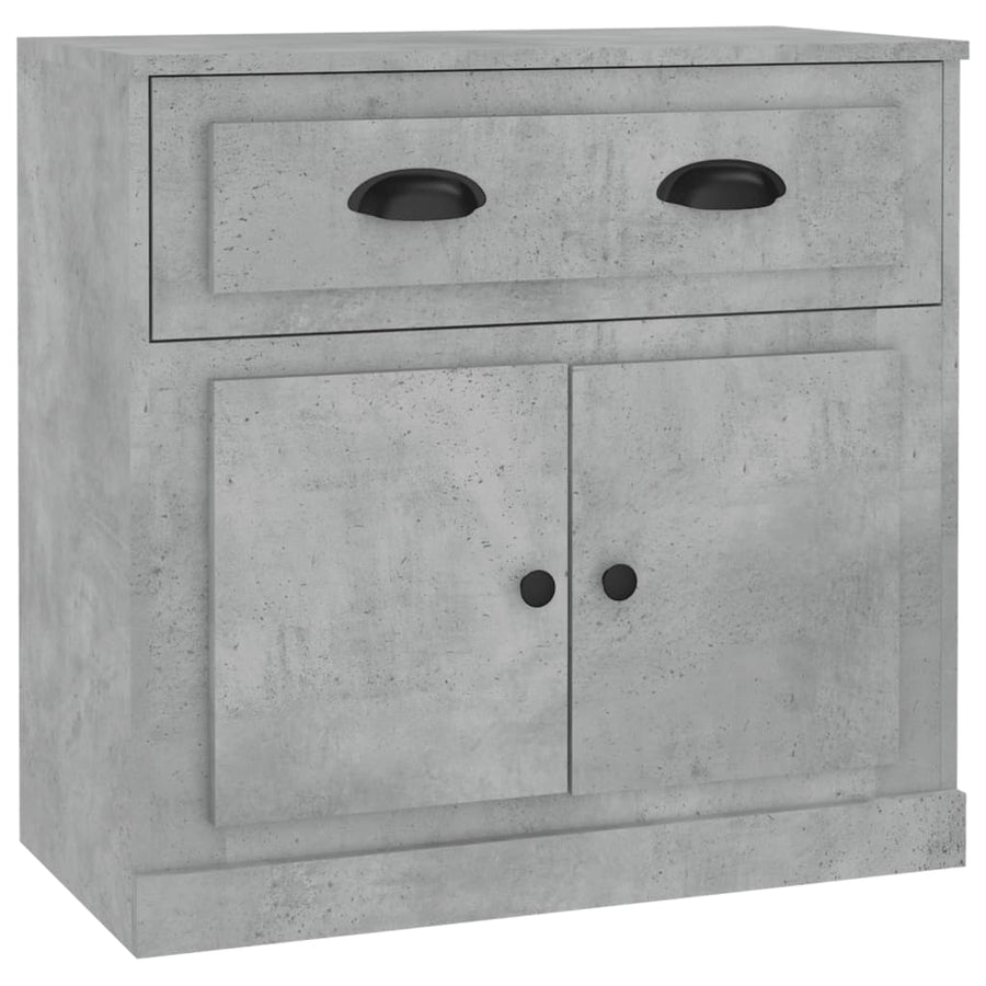 Dressoir 70X35,5X67,5 Cm Bewerkt Hout Betongrijs