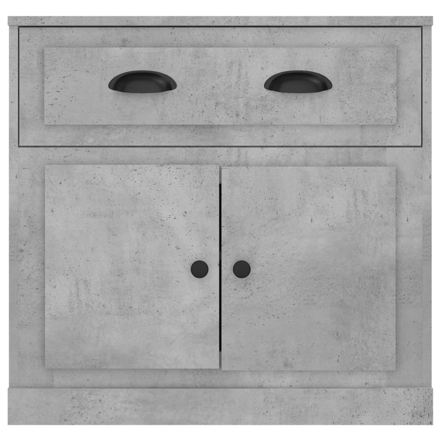 Dressoir 70X35,5X67,5 Cm Bewerkt Hout Betongrijs