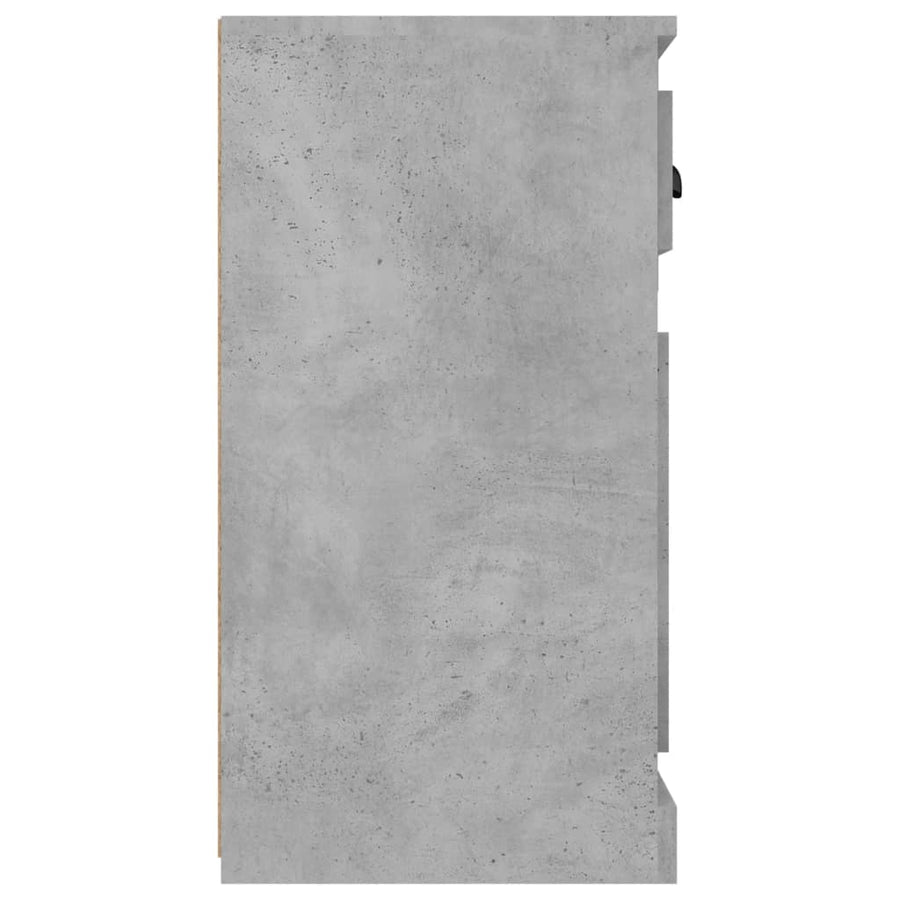 Dressoir 70X35,5X67,5 Cm Bewerkt Hout Betongrijs