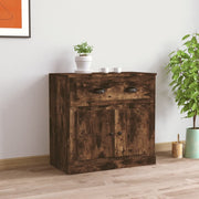 Dressoir 70x35,5x67,5 cm bewerkt hout gerookt eiken