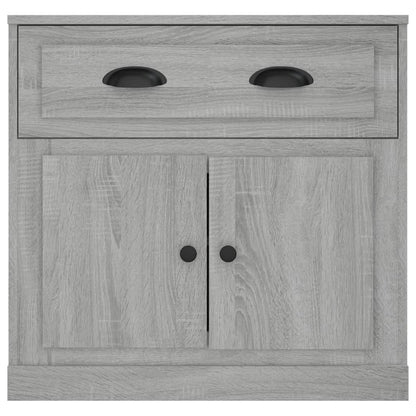 Dressoir 70X35,5X67,5 Cm Bewerkt Hout Eikenkleurig Grijs sonoma
