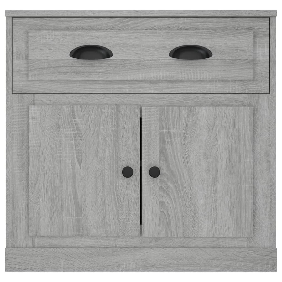 Dressoir 70X35,5X67,5 Cm Bewerkt Hout Eikenkleurig Grijs sonoma