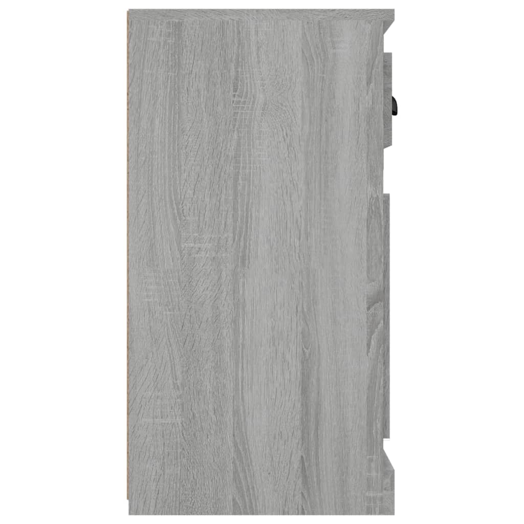 Dressoir 70X35,5X67,5 Cm Bewerkt Hout Eikenkleurig Grijs sonoma