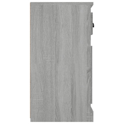 Dressoir 70X35,5X67,5 Cm Bewerkt Hout Eikenkleurig Grijs sonoma