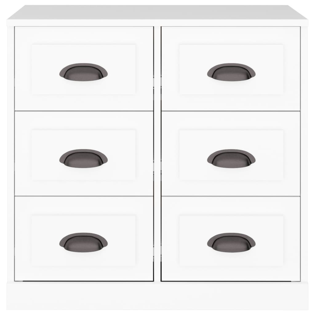 Dressoir 70X35,5X67,5 Cm Bewerkt Hout Wit