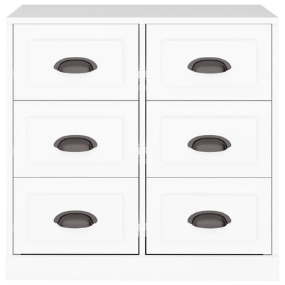 Dressoir 70X35,5X67,5 Cm Bewerkt Hout Wit