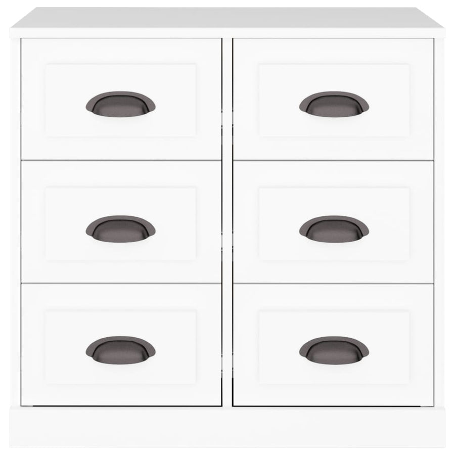 Dressoir 70X35,5X67,5 Cm Bewerkt Hout Wit