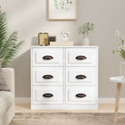 Dressoir 70x35,5x67,5 cm bewerkt hout wit