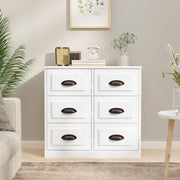 Dressoir 70x35,5x67,5 cm bewerkt hout wit