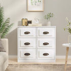 Sideboard 70x35x67.5 cm engineered wood high gloss white