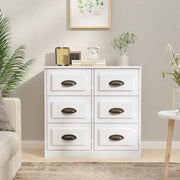 Sideboard 70x35x67.5 cm engineered wood high gloss white