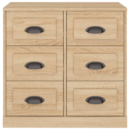 Dressoir 70X35,5X67,5 Cm Bewerkt Hout Kleurig Sonoma eiken