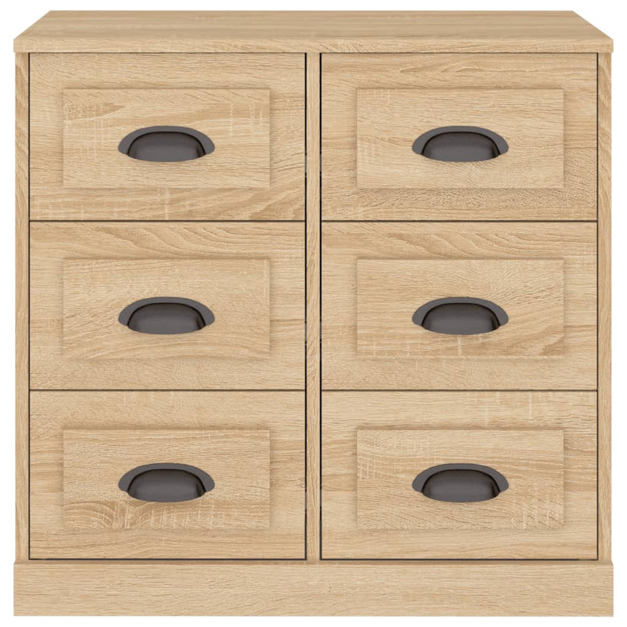Dressoir 70X35,5X67,5 Cm Bewerkt Hout Kleurig Sonoma eiken