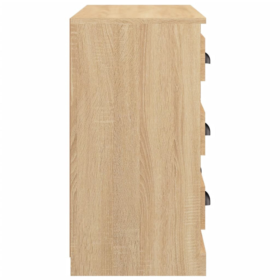 Dressoir 70X35,5X67,5 Cm Bewerkt Hout Kleurig Sonoma eiken