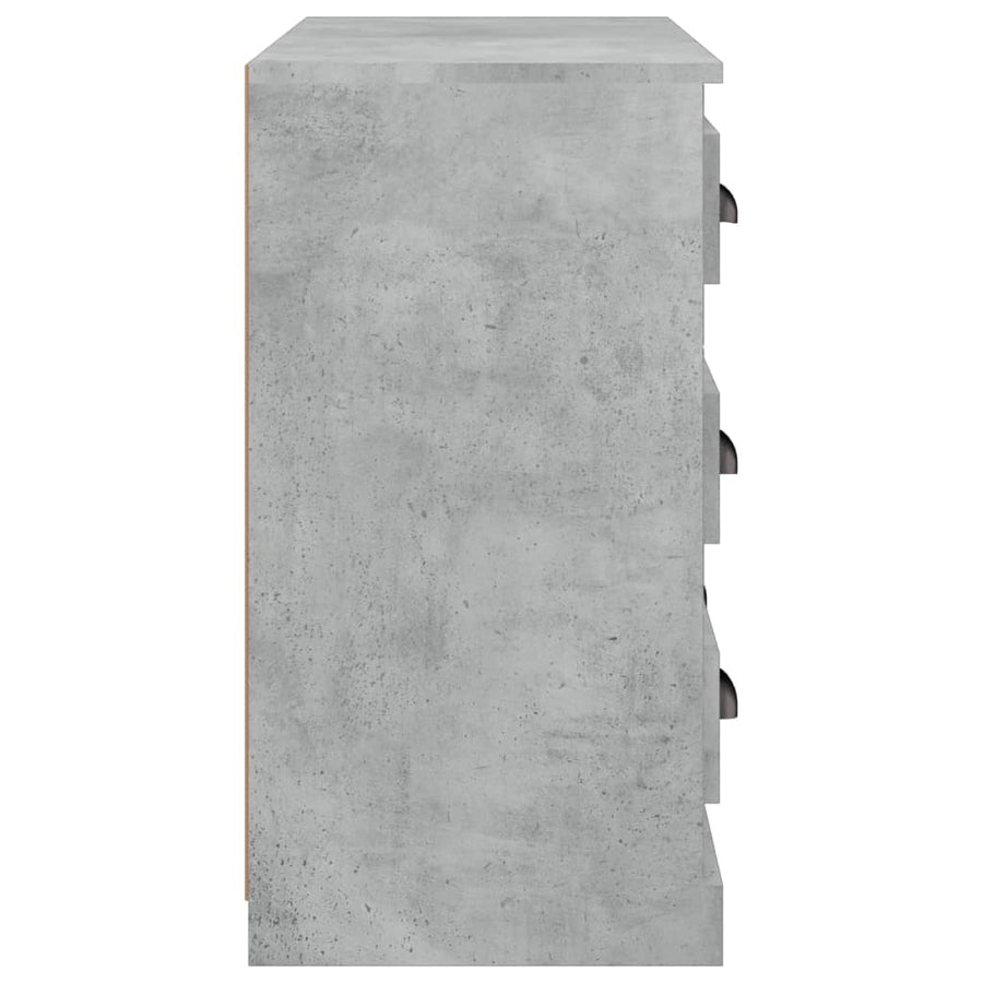Dressoir 70X35,5X67,5 Cm Bewerkt Hout Betongrijs