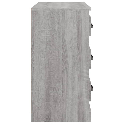 Dressoir 70X35,5X67,5 Cm Bewerkt Hout Grijs Sonoma Eikenkleurig
