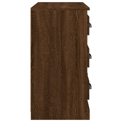 Dressoir 70X35,5X67,5 Cm Bewerkt Hout Bruin Eikenkleur