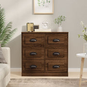 Dressoir 70x35,5x67,5 cm bewerkt hout bruin