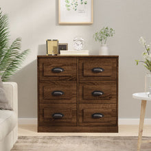 Dressoir 70X35,5X67,5 Cm Bewerkt Hout Bruin Eikenkleur
