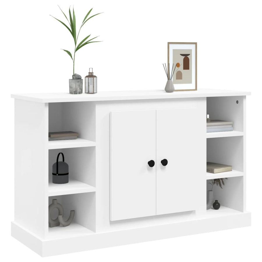 Dressoir 100X35,5X60 Cm Bewerkt Hout Wit