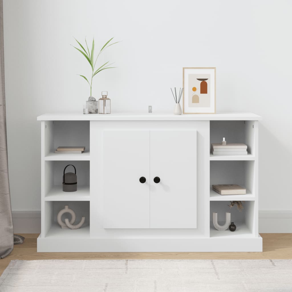 Dressoir 100X35,5X60 Cm Bewerkt Hout Wit