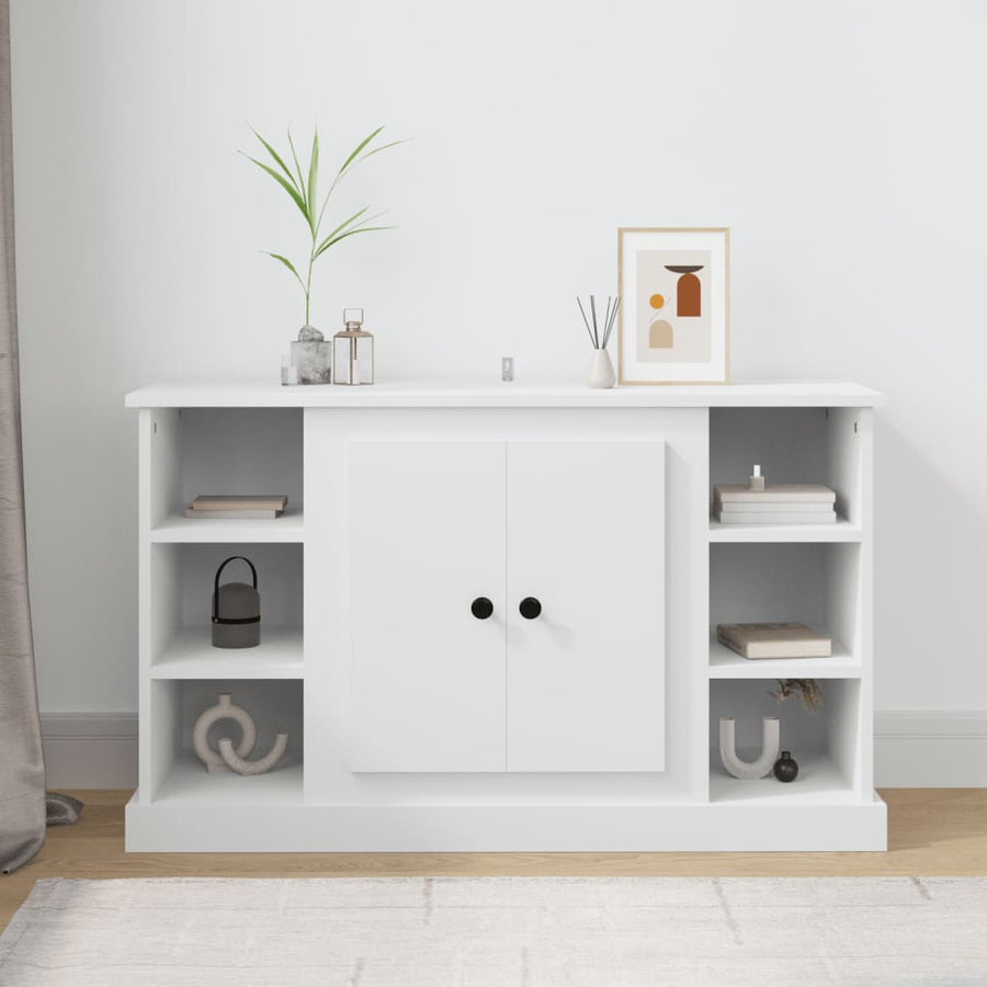 Dressoir 100X35,5X60 Cm Bewerkt Hout Wit