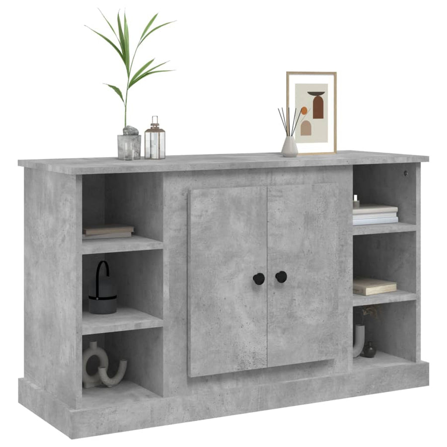 Dressoir 100X35,5X60 Cm Bewerkt Hout Betongrijs