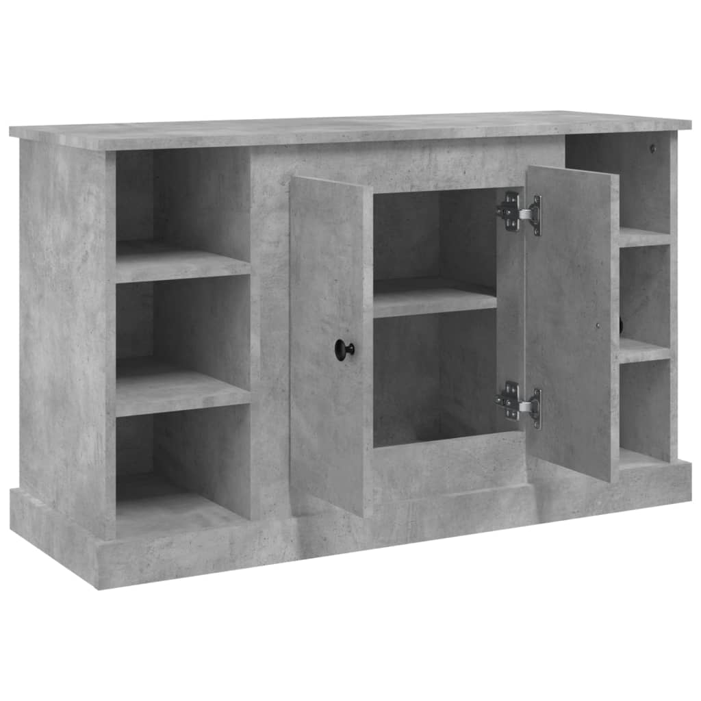 Dressoir 100X35,5X60 Cm Bewerkt Hout Betongrijs