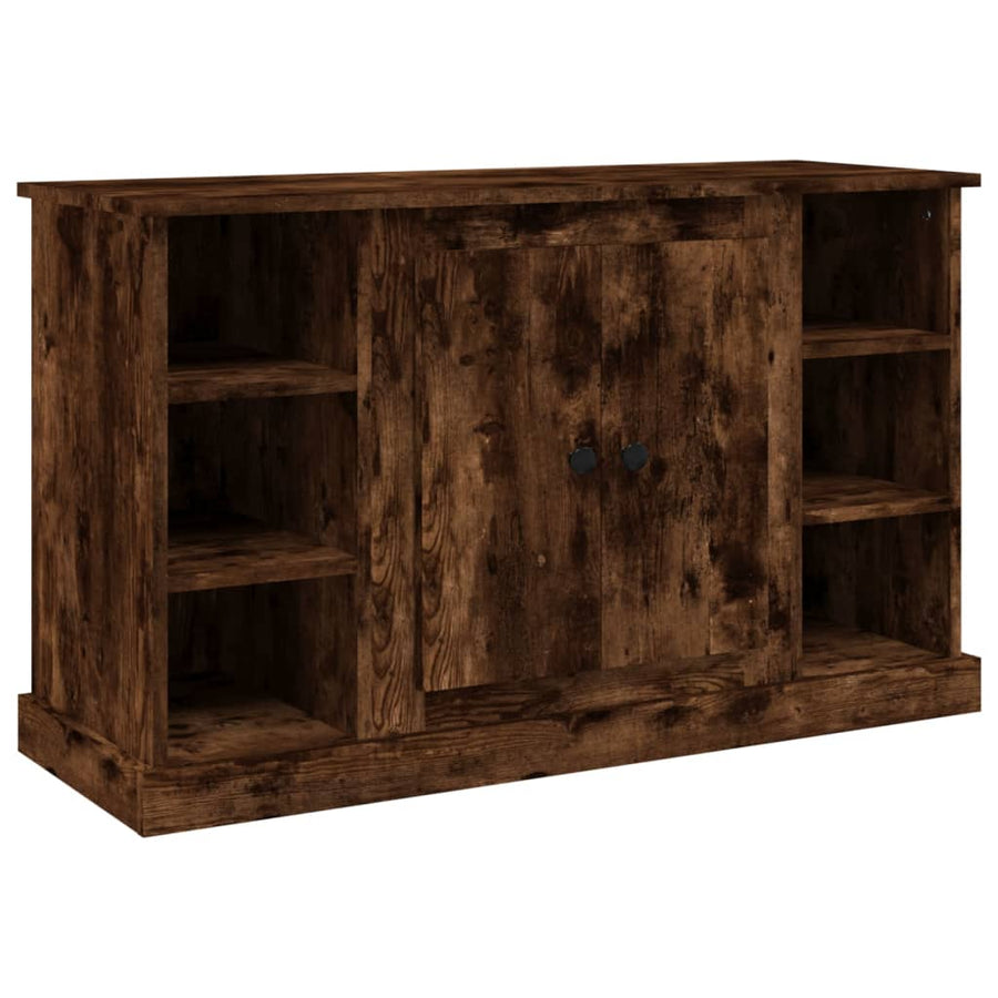 Dressoir 100X35,5X60 Cm Bewerkt Hout Gerookt Eikenkleurig