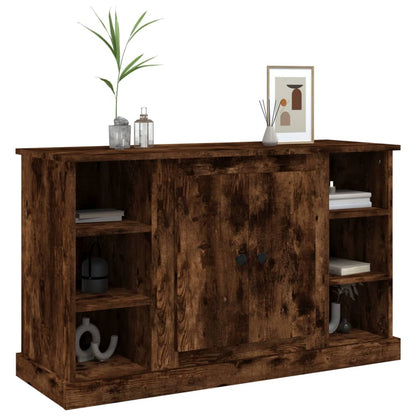 Dressoir 100X35,5X60 Cm Bewerkt Hout Gerookt Eikenkleurig
