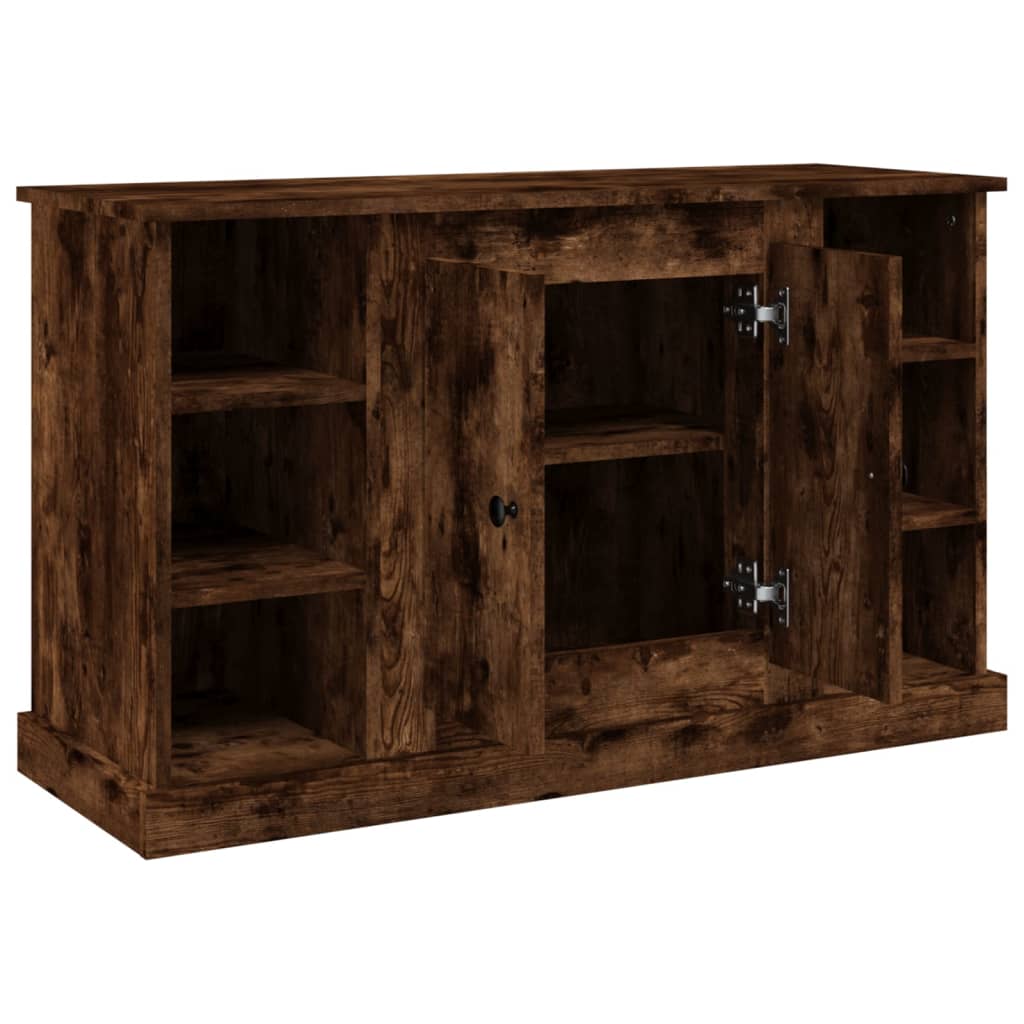 Dressoir 100X35,5X60 Cm Bewerkt Hout Gerookt Eikenkleurig
