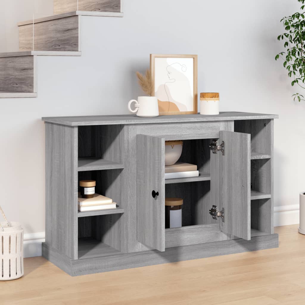 Dressoir 100X35,5X60 Cm Bewerkt Hout Grijs Sonoma Eikenkleurig
