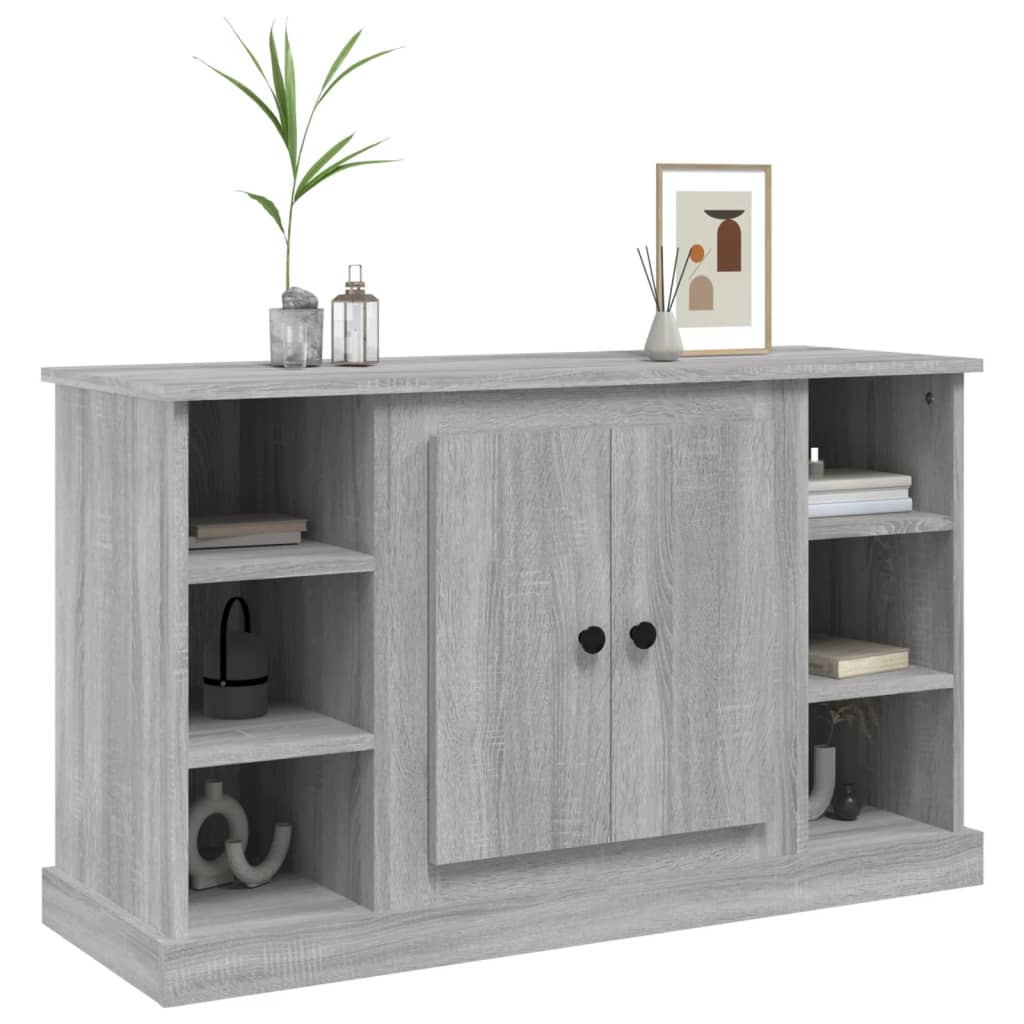 Dressoir 100X35,5X60 Cm Bewerkt Hout Grijs Sonoma Eikenkleurig