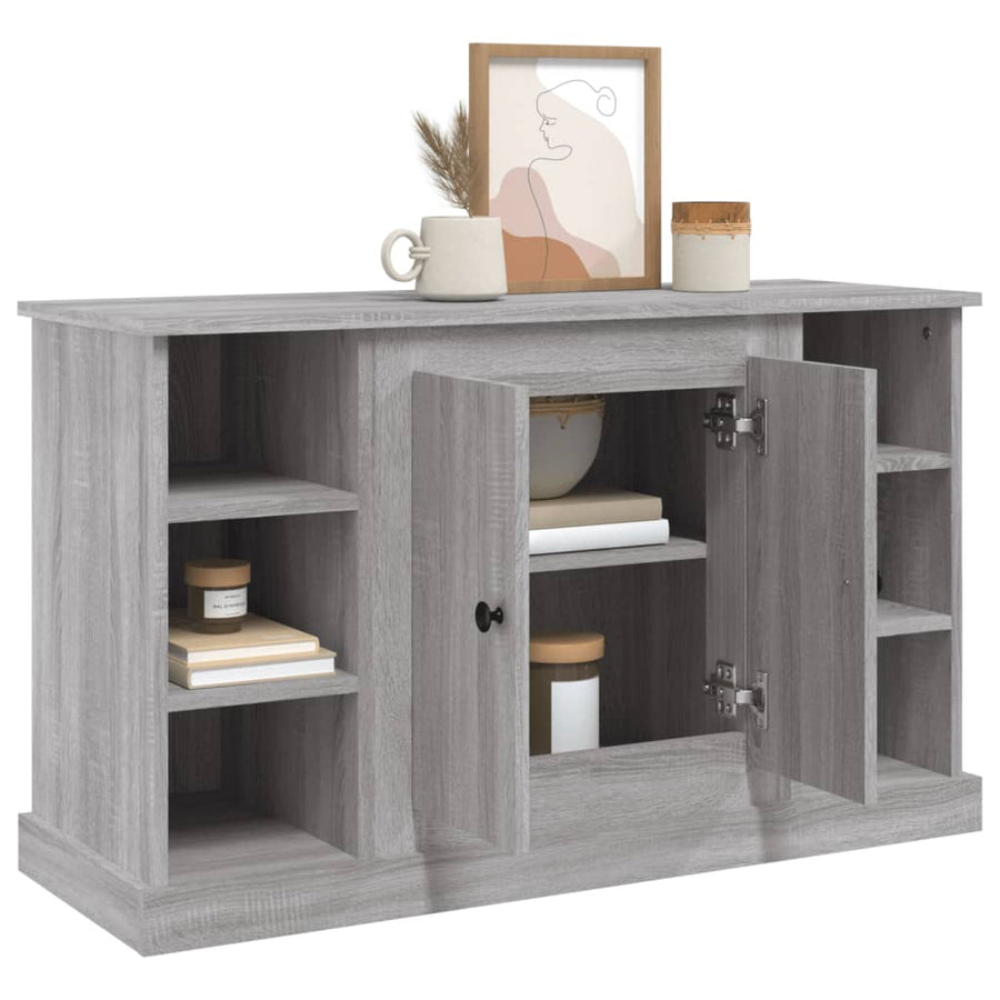 Dressoir 100X35,5X60 Cm Bewerkt Hout Grijs Sonoma Eikenkleurig