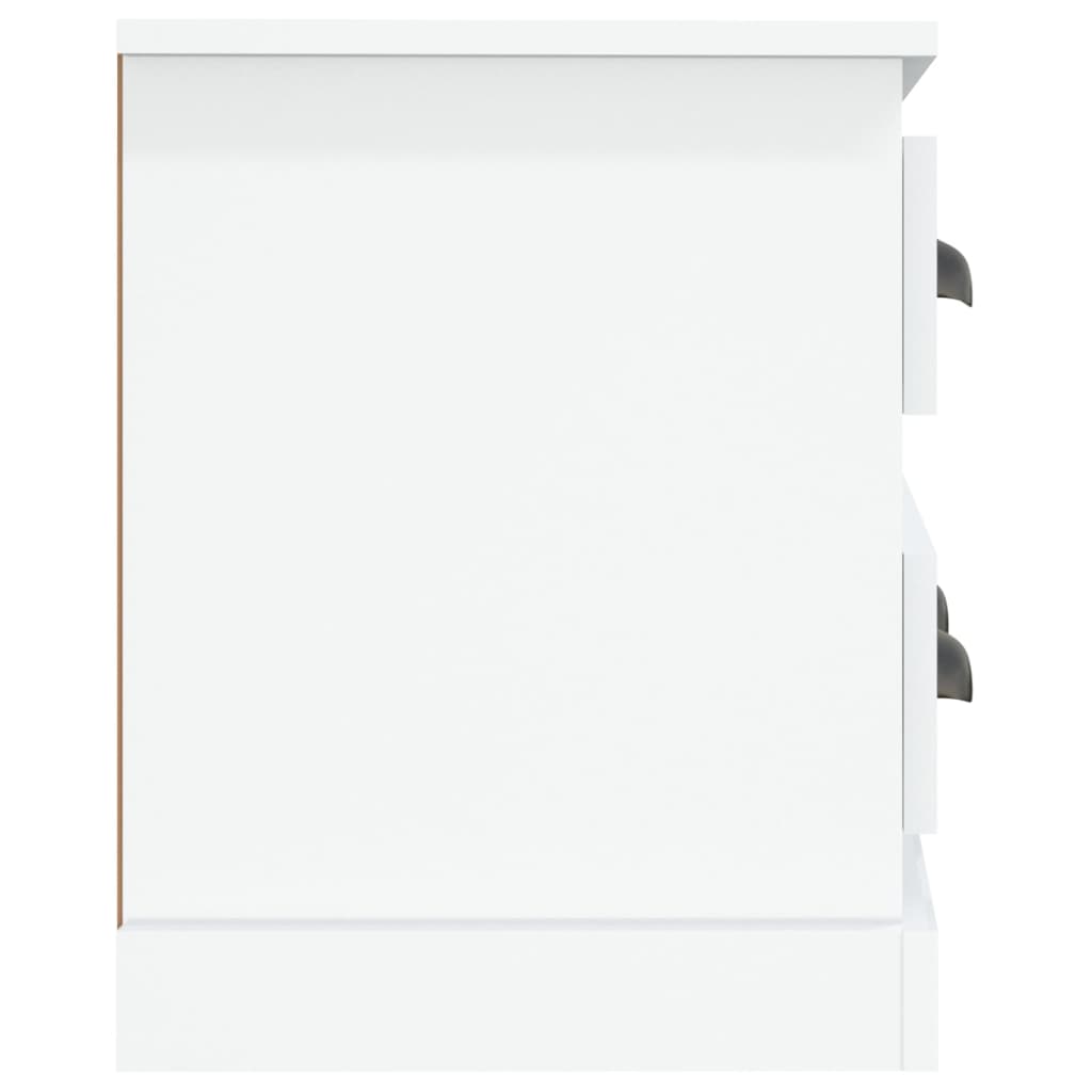 Tv-Meubel 00X35,5X45 Cm Bewerkt Hout Hoogglans wit