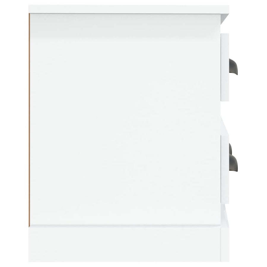 Tv-Meubel 00X35,5X45 Cm Bewerkt Hout Hoogglans wit