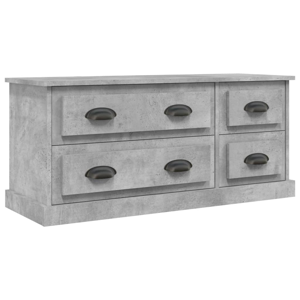 Tv-Meubel 00X35,5X45 Cm Bewerkt Hout Betongrijs