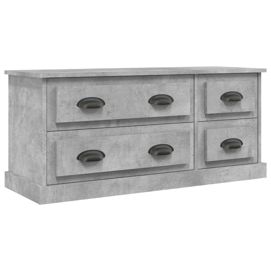 Tv-Meubel 00X35,5X45 Cm Bewerkt Hout Betongrijs