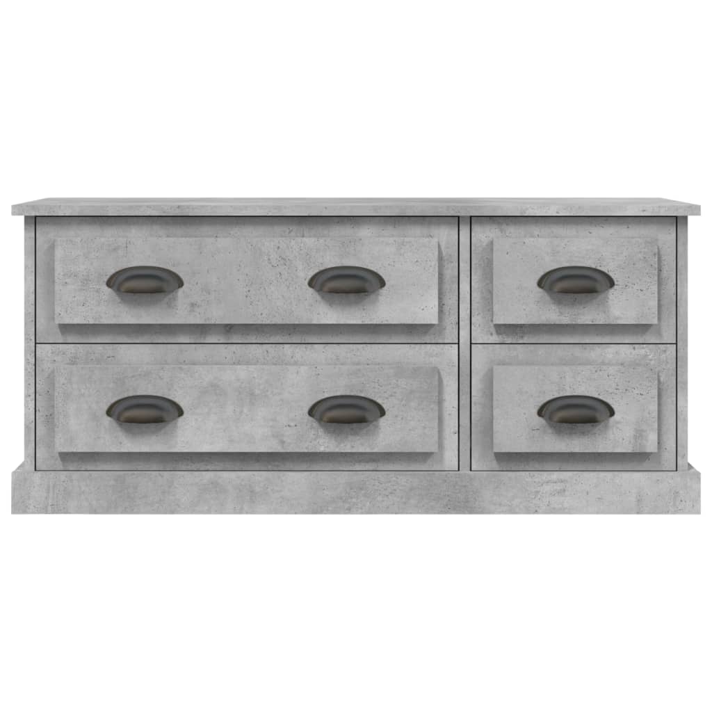 Tv-Meubel 00X35,5X45 Cm Bewerkt Hout Betongrijs