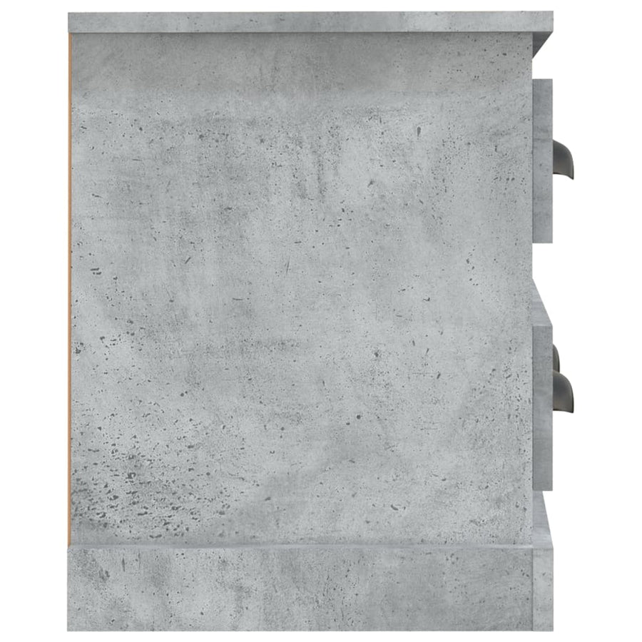 Tv-Meubel 00X35,5X45 Cm Bewerkt Hout Betongrijs