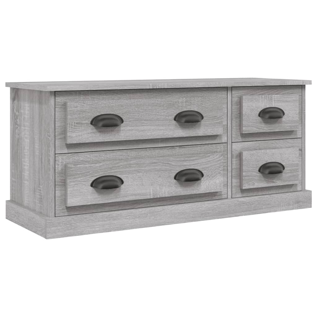Tv-Meubel 00X35,5X45 Cm Bewerkt Hout Eikenkleurig Grijs sonoma