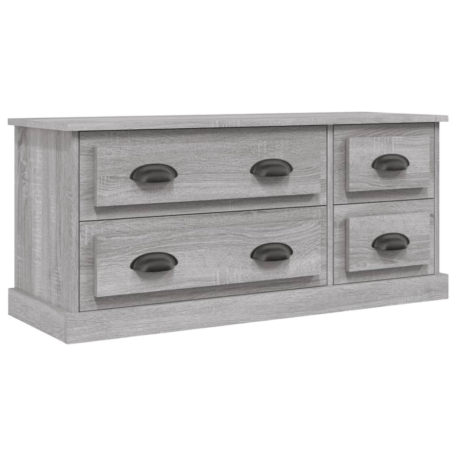 Tv-Meubel 00X35,5X45 Cm Bewerkt Hout Eikenkleurig Grijs sonoma