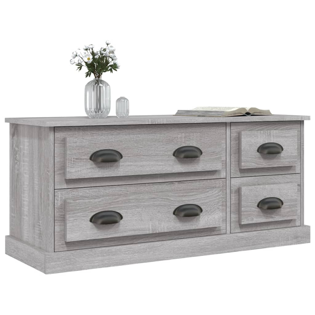 Tv-Meubel 00X35,5X45 Cm Bewerkt Hout Eikenkleurig Grijs sonoma