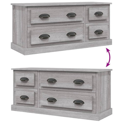 Tv-Meubel 00X35,5X45 Cm Bewerkt Hout Eikenkleurig Grijs sonoma
