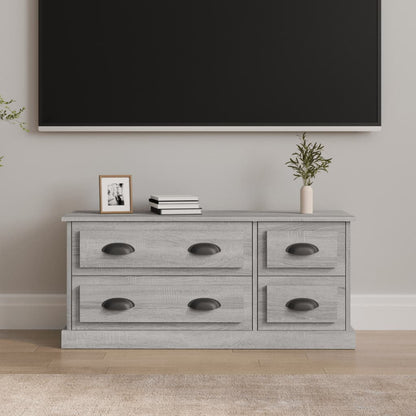 Tv-Meubel 00X35,5X45 Cm Bewerkt Hout Eikenkleurig Grijs sonoma