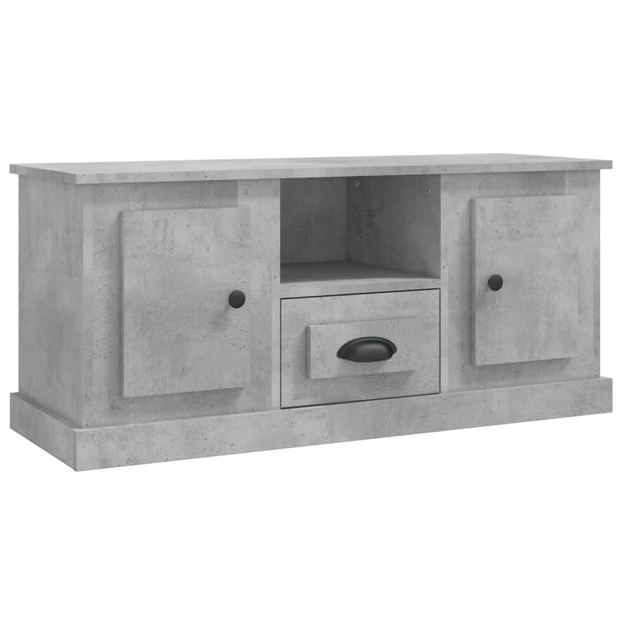 Tv-Meubel 00X35,5X45 Cm Bewerkt Hout Betongrijs