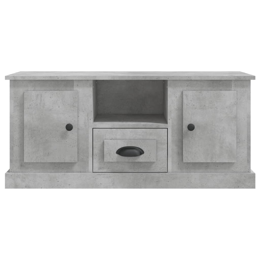 Tv-Meubel 00X35,5X45 Cm Bewerkt Hout Betongrijs