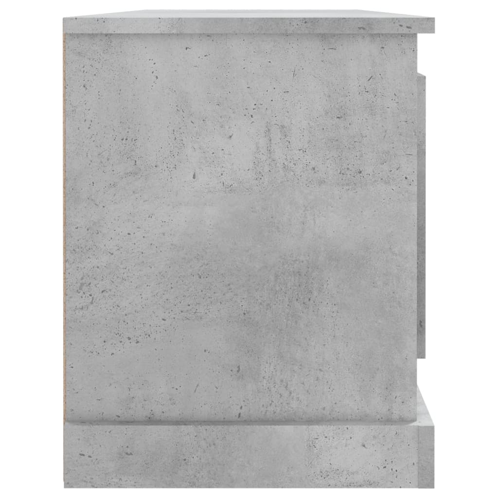 Tv-Meubel 00X35,5X45 Cm Bewerkt Hout Betongrijs