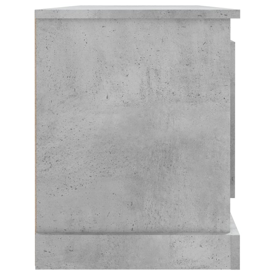 Tv-Meubel 00X35,5X45 Cm Bewerkt Hout Betongrijs